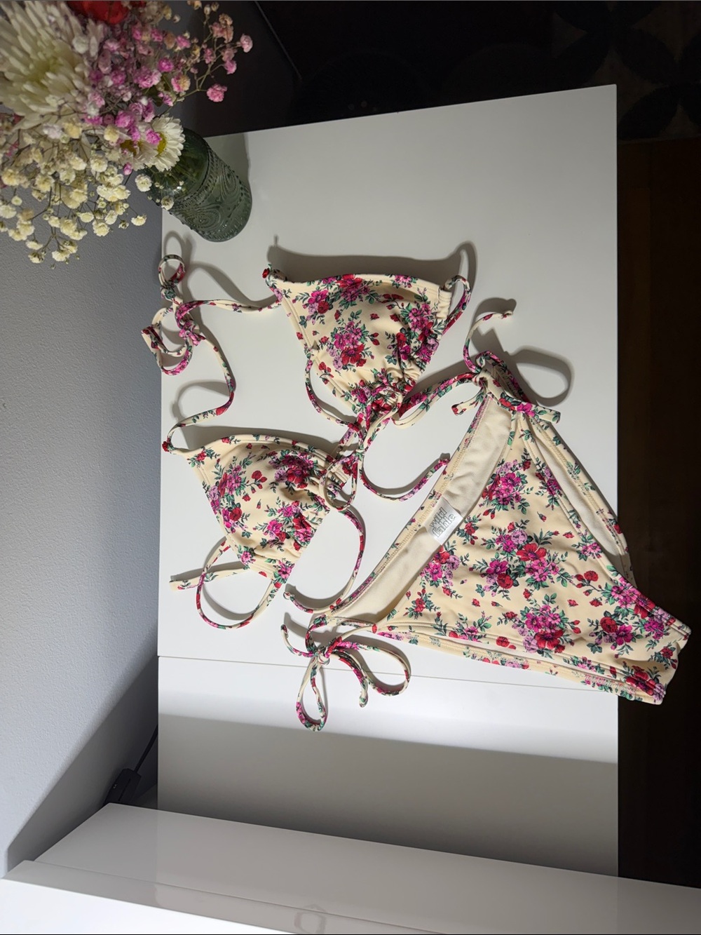 Flower Print Bikini Set